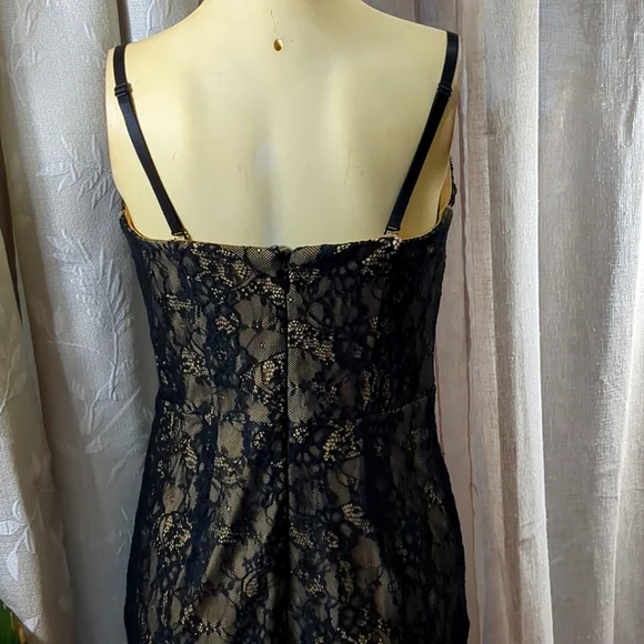 Bebe Black Lace Cocktail Dress - Picture 6 of 10